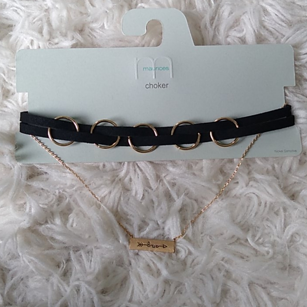 Black pleather choker